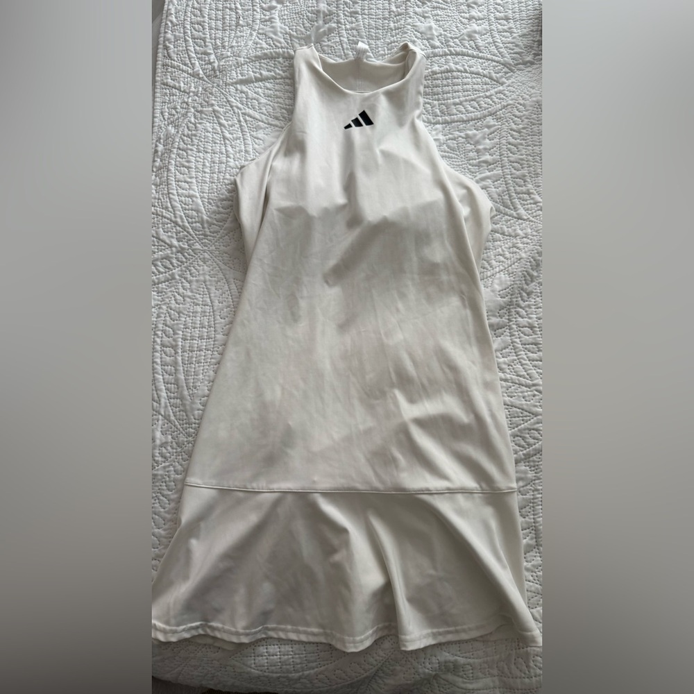 Adidas White and Black Dress